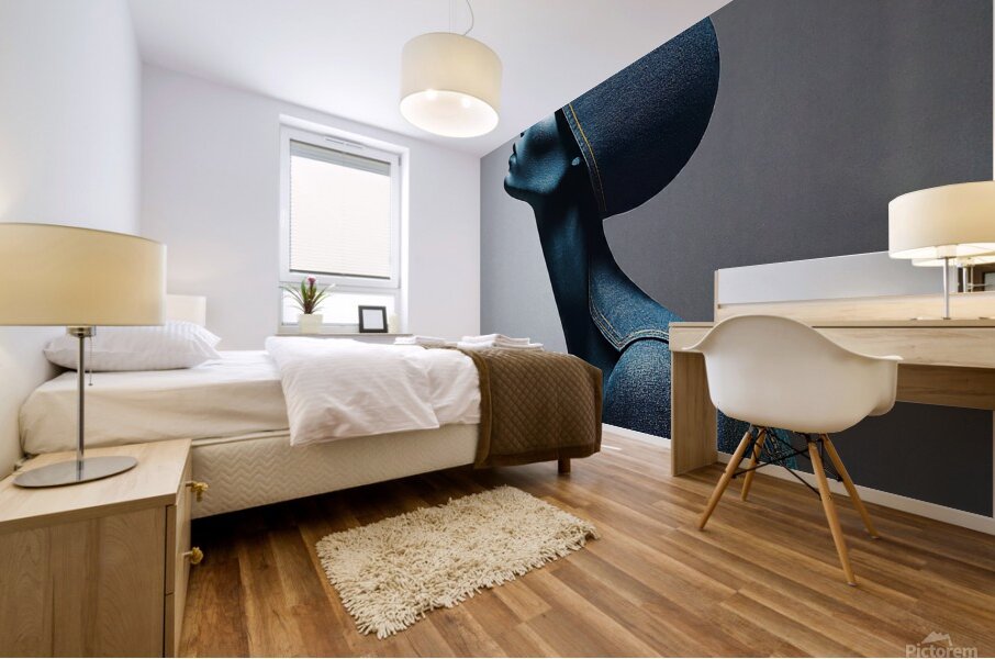 Indigo Beauty Mural print